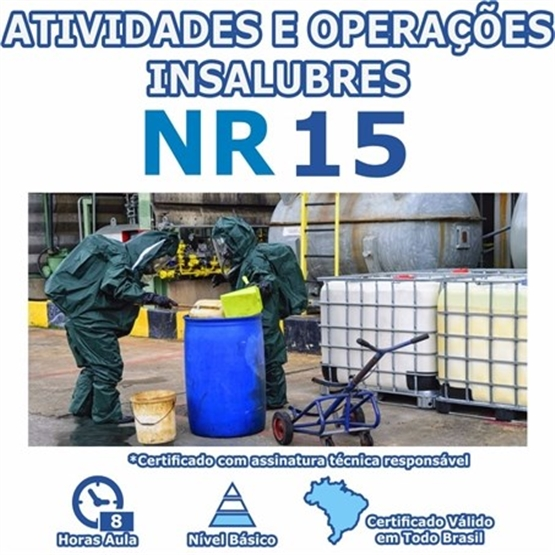 Curso NR 15 - Atividades e Operações Insalubres Básico