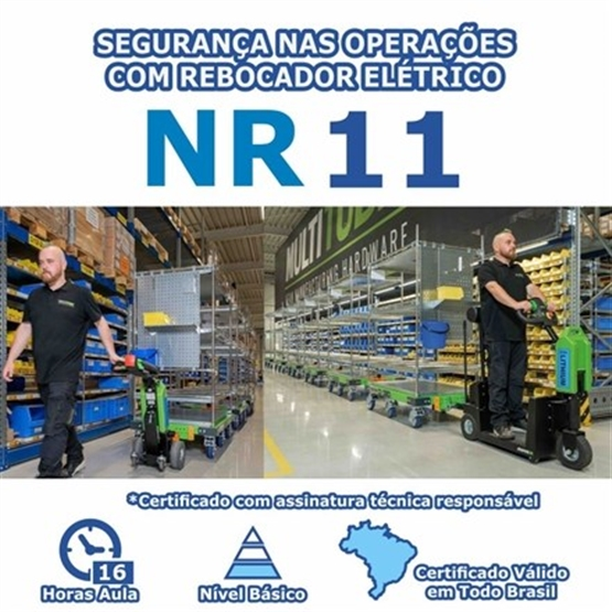 Curso NR 11 - Segurança nas Operações com Rebocador Elétrico Básico