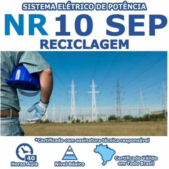 Curso NR 10 Reciclagem SEP –  Sistema Elétrico de Potência