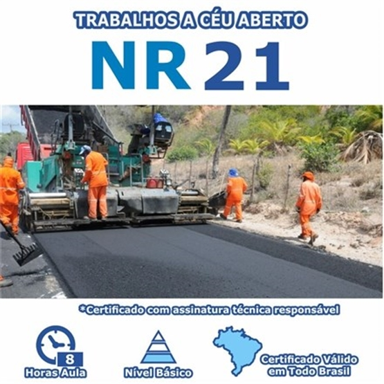 Curso NR 21 – Trabalhos a Céu Aberto Básico