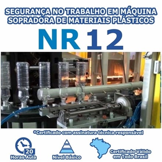 Curso NR 12 - Segurança no Trabalho em Máquina Sopradora De Materiais Plásticos Básico