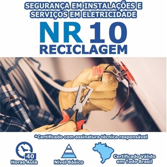 Curso NR 10 Reciclagem - Segurança em Instalações e Serviços em Eletricidade Básico