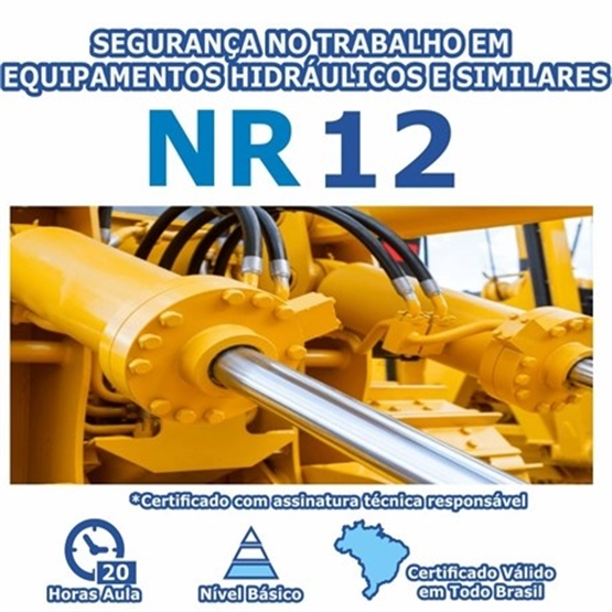 Curso NR 12 - Segurança no Trabalho em Equipamentos Hidráulicos e Similares Básico