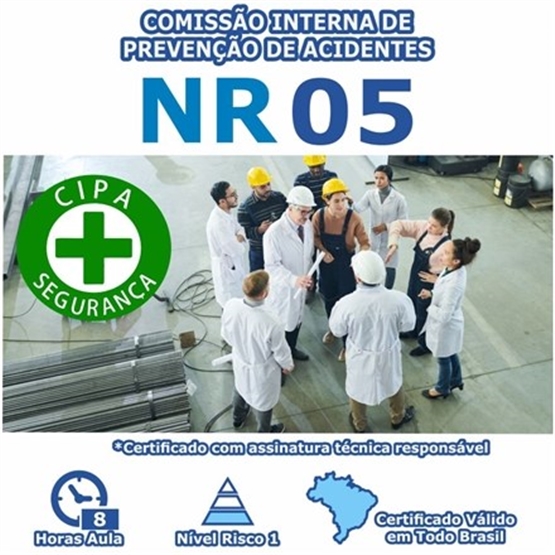 Curso NR 5 - Comissão Interna De Prevenção De Acidentes e de Assédio Básico