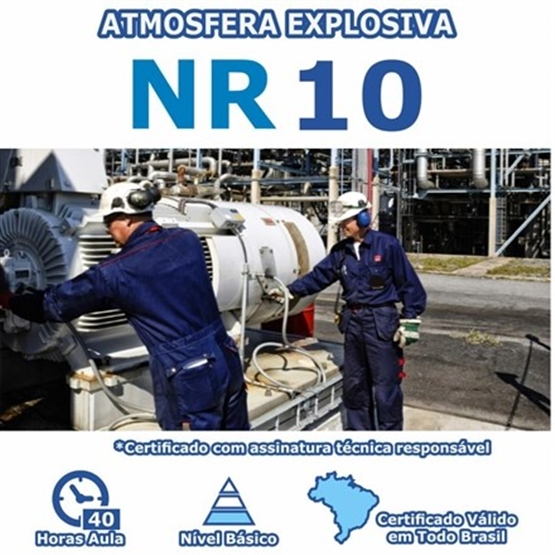 Curso NR 10 – Instalações Elétricas em Atmosferas Explosivas Básico