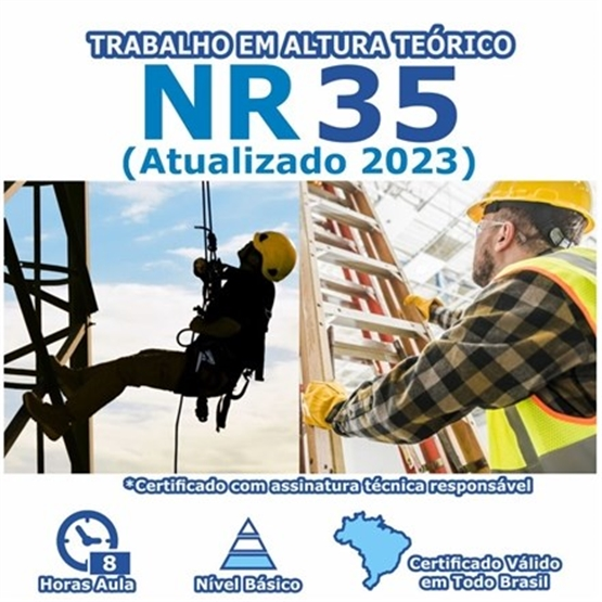 Curso NR 35 - Trabalho em Altura Básico Teórico
