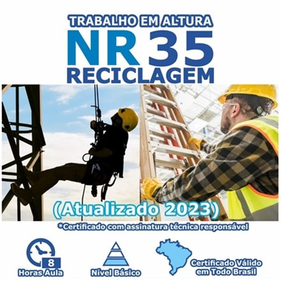 Curso NR 35 Reciclagem - Trabalho em Altura
