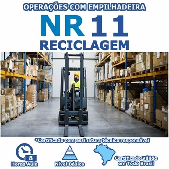 Curso Reciclagem NR 11 - Operações com Empilhadeira